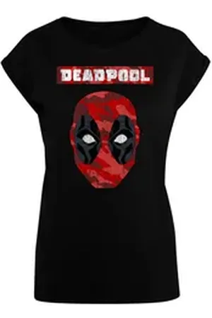 Absolute Cult T-Shirt Damen Ladies Deadpool - Camo Head T-Shirt (1-tlg) schwarz XL