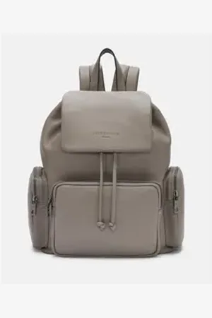 liebeskind Rucksack Rucksack aus Schafsleder grau
