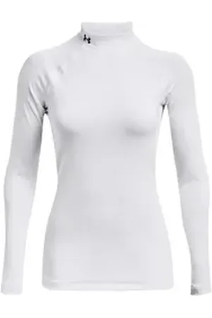 Under Armour ® Langarmshirt Damen Langarmshirt Authentics Mock 1368702 weiß XXL