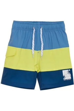 Color Kids Funktionsshorts COSwim Long Shorts, Colorblock Boardshorts mit Mesheinsatz in Colorblocking Optik gelb 128