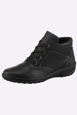 airsoft comfort+ Schnürstiefelette Stiefelette Wechselfußbett, Flexible Laufsohle grau 38 EU