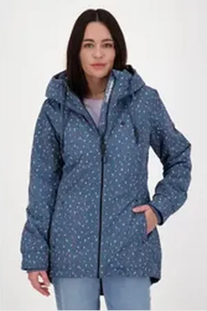 alife kickin Funktionsjacke LilouAK CS Jacket WOMEN mit modischem Alloverprint blau 34