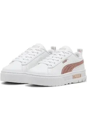 PUMA Mayze Glitter Sneakers Mädchen Sneaker weiß 34,5 EU