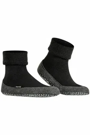 Falke Unisex Hausschuhe Wolle Cosyshoe SO CP Hausschuh schwarz 39-40 EU