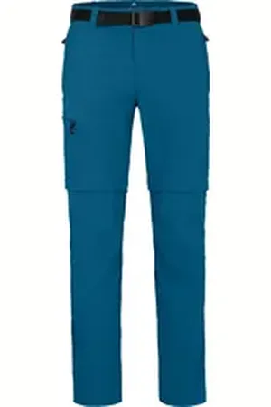 Bergson Outdoorhose BAKER ZIPP-Off Herren Wanderhose, vielseitig, pflegeleicht, Normalgrößen, Saphir blau blau normal | 68