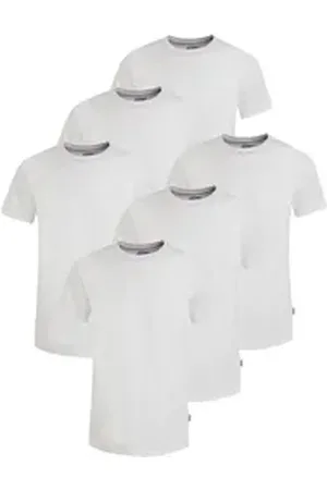 Jockey American-Shirt (6er Pack) Flache Nähte, Relax Fit, Single-Jersey weiß XL