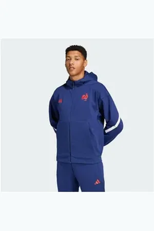 adidas Performance Hoodie FRANKREICH TRAVEL Z.N.E. ZIP-HOODIE blau XL