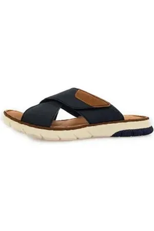 Rieker Pantolette Hausschuh blau 47 EU