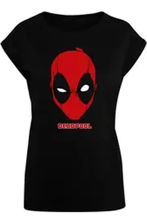 Absolute Cult T-Shirt Damen Ladies Deadpool - Mask T-Shirt (1-tlg) schwarz L