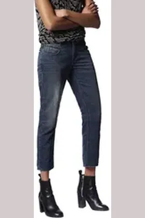 Diesel Straight-Jeans Belthy-Ankle 0682K Damen Jeans Hose Slim Straight blau