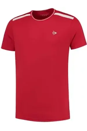 Dunlop T-Shirt Jungen Sportshirt CLUB LINE BOYS CREW TEE (1-tlg) rot 128