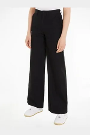 Tommy Hilfiger Cargohose TJW CLAIRE HR WIDE CARGO PANT mit Logopatch schwarz 29