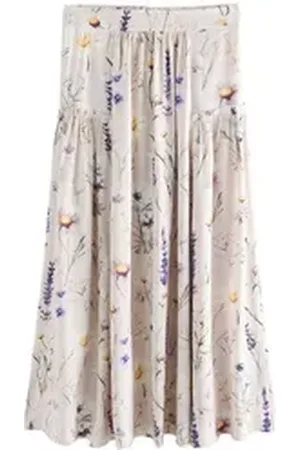 Next Maxirock Leichter Maxirock (1-tlg) beige 44