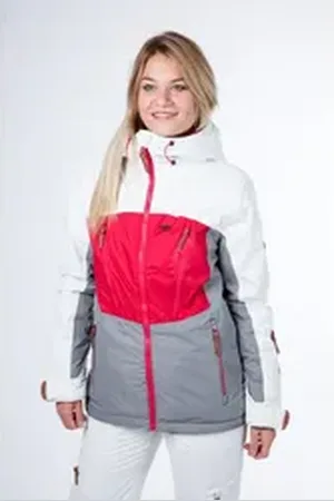 CNSRD Skijacke ALEXIS SKIJKT CS WOMEN mit hochschließendem Kragen und Kapuze weiß 38