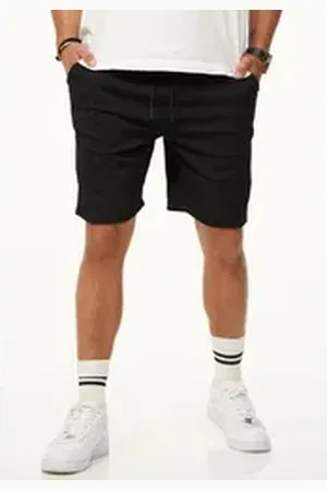 Carisma Shorts mit Gummibund & Tunnelzug Herren Kurze Hose Shorts Bermuda Sweatshorts Regular-Fit schwarz S