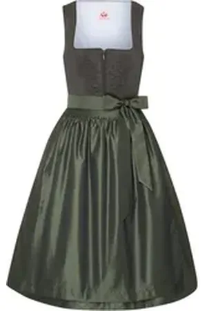 SPIETH & WENSKY Dirndl Midi-Dirndl Felina grün 36