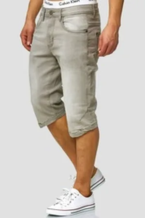 Jeff Indicode Jeansshorts Jaspar grau XXL