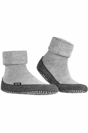 Falke Unisex Hausschuhe Wolle Cosyshoe SO CP Hausschuh grau 39-40 EU