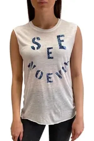 Diesel Shirttop Damen T-Solari-B Top weiß L