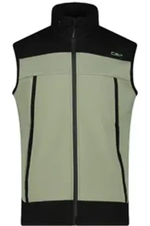 CMP Funktionsweste Herren Softshellweste MAN VEST FIX HOOD 34A1847 grün 54