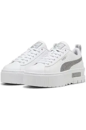 PUMA Mayze Glitter Sneakers Mädchen Sneaker weiß 38,5 EU