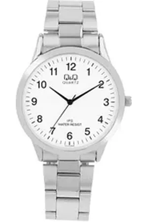Q&Q Quarzuhr C212J204Y Herrenuhr mit Edelstahlarmband, silberfarben