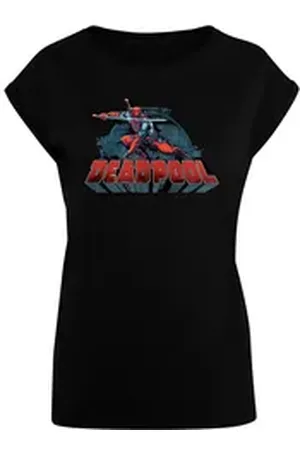 Absolute Cult T-Shirt Damen Ladies Deadpool - Sword Logo T-Shirt (1-tlg) schwarz XL
