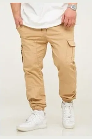 Soul Star Cargohose MPQUITO Jogger-Hose mit elastischem Bund beige|gelb 38