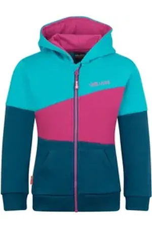 TROLLKIDS Kapuzenpullover Alesund Bio-Baumwolle und recyceltes Polyester blau 98