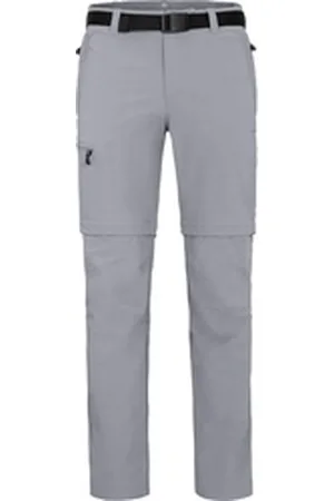 Bergson Outdoorhose BAKER ZIPP-Off Herren Wanderhose, vielseitig, pflegeleicht, Normalgrößen, hellgrau grau normal | 52