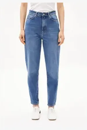 Armedangels Mom-Jeans MAIRAA Damen (Non-Stretch, 1-tlg., Mom Fit) azul blau 27/34