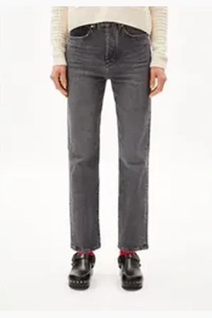 Armedangels Straight-Jeans AAIKALA Damen (Comfort-Stretch, 1-tlg., Regular Fit) gloomy schwarz 30/32