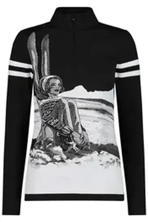 CMP Fußballtrikot Damen Trikot Woman Sweat Knitted HZ Shirt 7H96142 schwarz 40