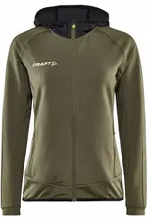 Craft Trainingsjacke Damen Kapuzenjacke EXTEND FULL ZIP W 1912746 grün L