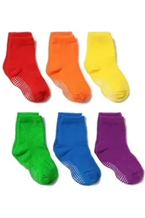 DEBAIJIA Basicsocken 6 Paar Baby Ankle Socken Kleinkinder Baumwolle 0-5 Jahre bunt S