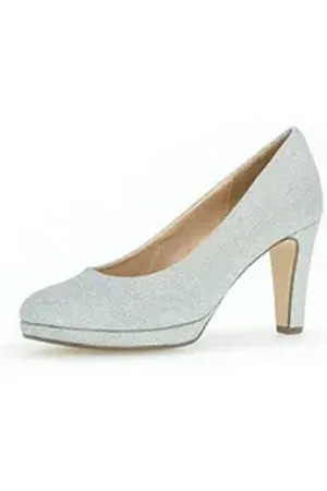 Gabor 01.270.60 Plateaupumps silberfarben 41 EU