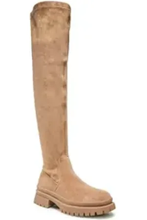 Jenny Fairy Overknees WS5795-10 Beige Overkneestiefel braun