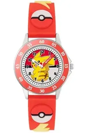 Disney Jewelry Quarzuhr Pokemon Pikachu Time Teacher, (Set) rot
