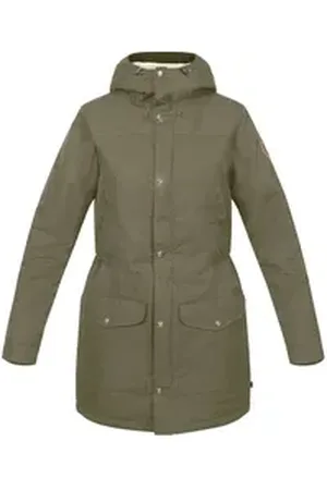 Fjällräven Outdoorjacke Damen Parka "Greenland Winter Parka" (1-St) grün L