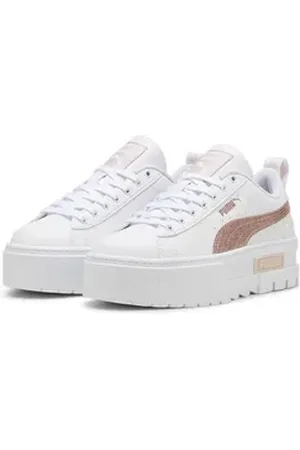PUMA Mayze Glitter Sneakers Mädchen Sneaker weiß 38 EU