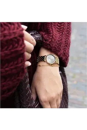 Oozoo Quarzuhr Unisex Armbanduhr Vintage, (Analoguhr) goldfarben