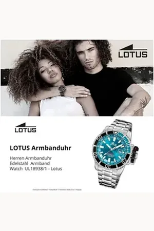 Lotus Chronograph Herrenuhr Edelstahl Silikon, (Chronograph), Herren Armbanduhr rund, extra groß (ca. 46,3mm), Edelstahl