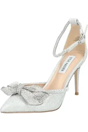 Steve Madden Pumps Lederimitat High-Heel-Pumps silberfarben 41 EU