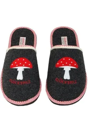 Adelheid Glückspilz Filzpantoffeln Pantoffel schwarz 42/43