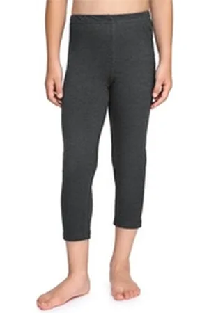 Merry Style Leggings Mädchen Caprihose 3/4 Hosen aus Baumwolle MS10-226 (1-tlg) bequem, elastischer Bund grau 116