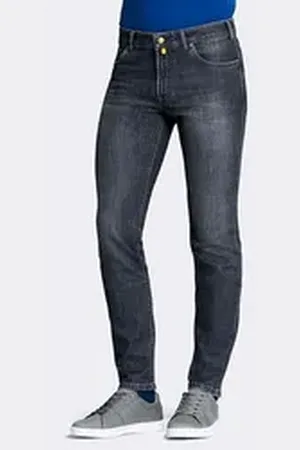 mmx Slim-fit-Jeans Phoenix mit Used-Waschung grau W37/L34