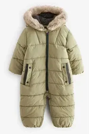Next Schneeoverall Schlichter Schneeanzug (1-tlg) grün 110-116 (5-6 J.)