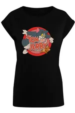 Absolute Cult T-Shirt Damen Ladies Tom and Jerry - Classic Catch T-Shirt (1-tlg) schwarz XL