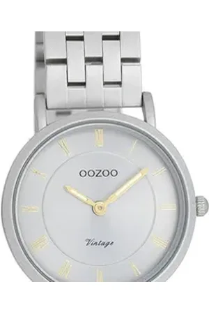 Oozoo Quarzuhr Unisex Armbanduhr Vintage, (Analoguhr) grau