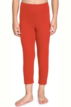 Merry Style Leggings Mädchen Caprihose 3/4 Hosen aus Baumwolle MS10-226 (1-tlg) bequem, elastischer Bund orange 128